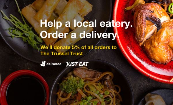 Help a local eatery. We'll donate 5% of all orders to The Trussell Trust.
