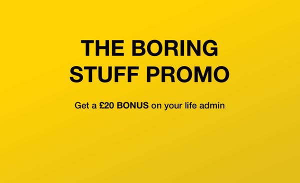 Get a bonus on your life admin